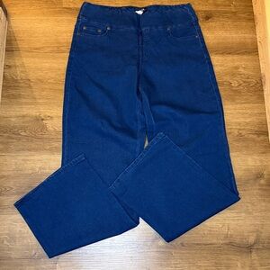 Chadwicks Pull On Denim Jeans Dark Wash Stretch High Rise Women’s 12